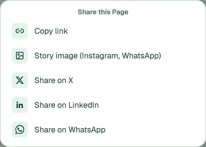 The share menu